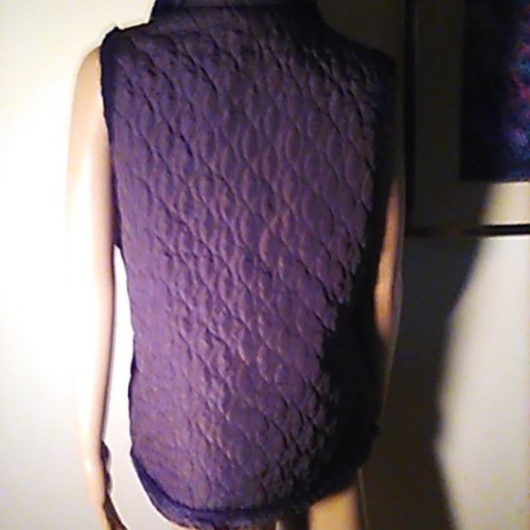 Faux Fur Vest Reversible M-L Pockets Both Sides Brown - Picture 8 of 8